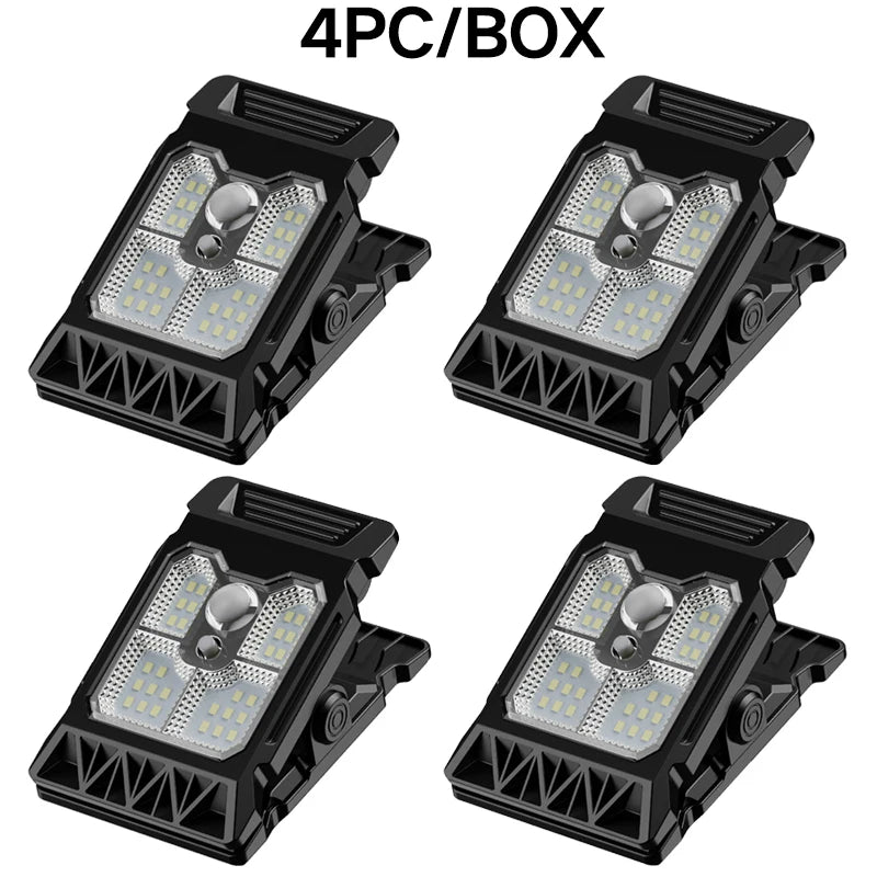 New upgraded intelligent sensing solar clip lamp outdoor courtyard lamp garden lighting solar wall lamp