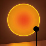 Sunset projection lamp, USB home decoration atmosphere lamp, multi-angle rotatable, suitable for home living room and bedroom