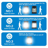 New upgraded intelligent sensing solar clip lamp outdoor courtyard lamp garden lighting solar wall lamp
