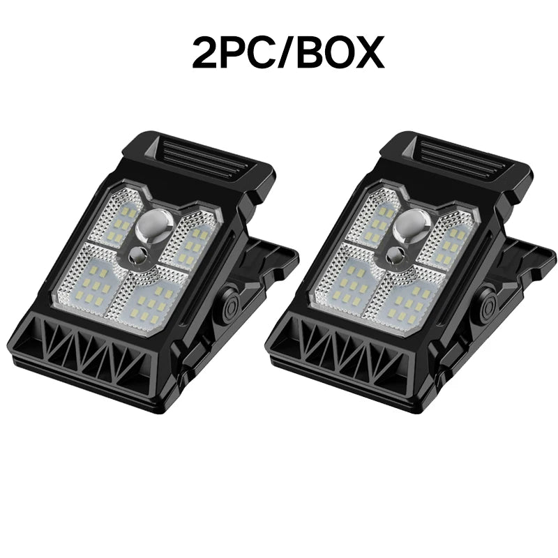 New upgraded intelligent sensing solar clip lamp outdoor courtyard lamp garden lighting solar wall lamp