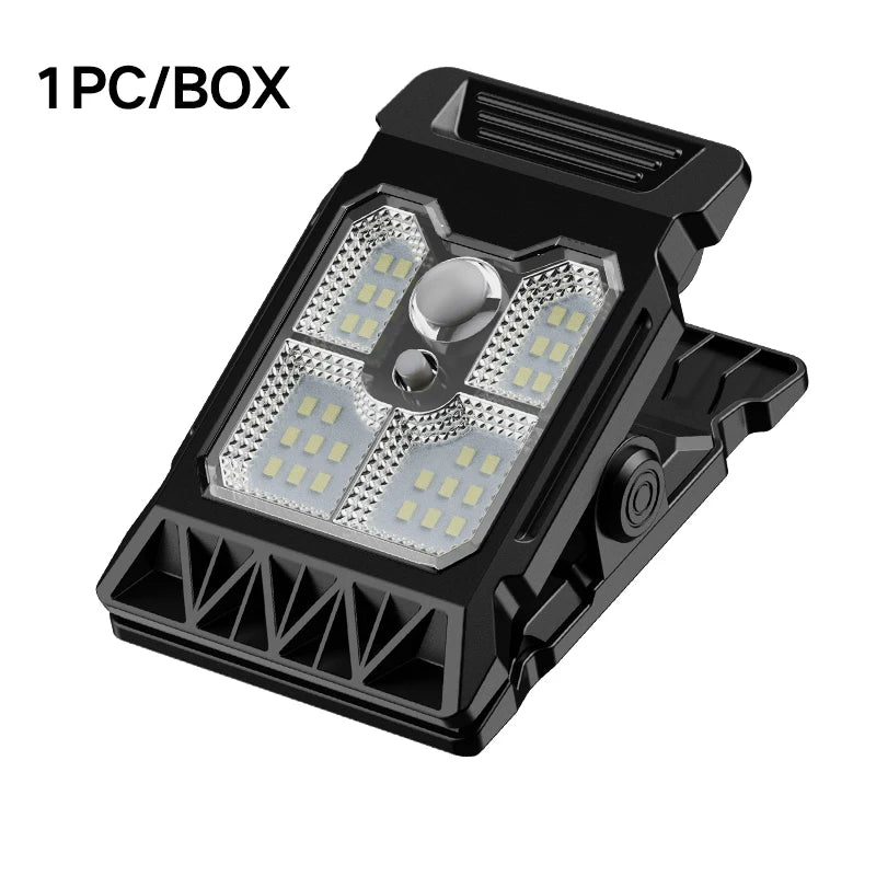 New upgraded intelligent sensing solar clip lamp outdoor courtyard lamp garden lighting solar wall lamp