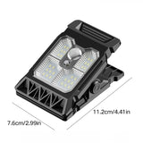 New upgraded intelligent sensing solar clip lamp outdoor courtyard lamp garden lighting solar wall lamp